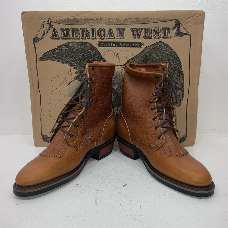 New Women’s Brown American West Cowboy Boots. 59003 10 M. 15-122