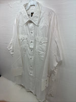 New Men’s Panhandle Slim White Long Sleeve Pearl Snap 18.5 2XL AA-114