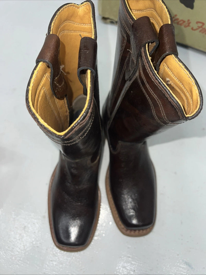 New Children’s Brown Texas Brand Cowboy Boots. C811 12.5 12 1/2 D. 24-108