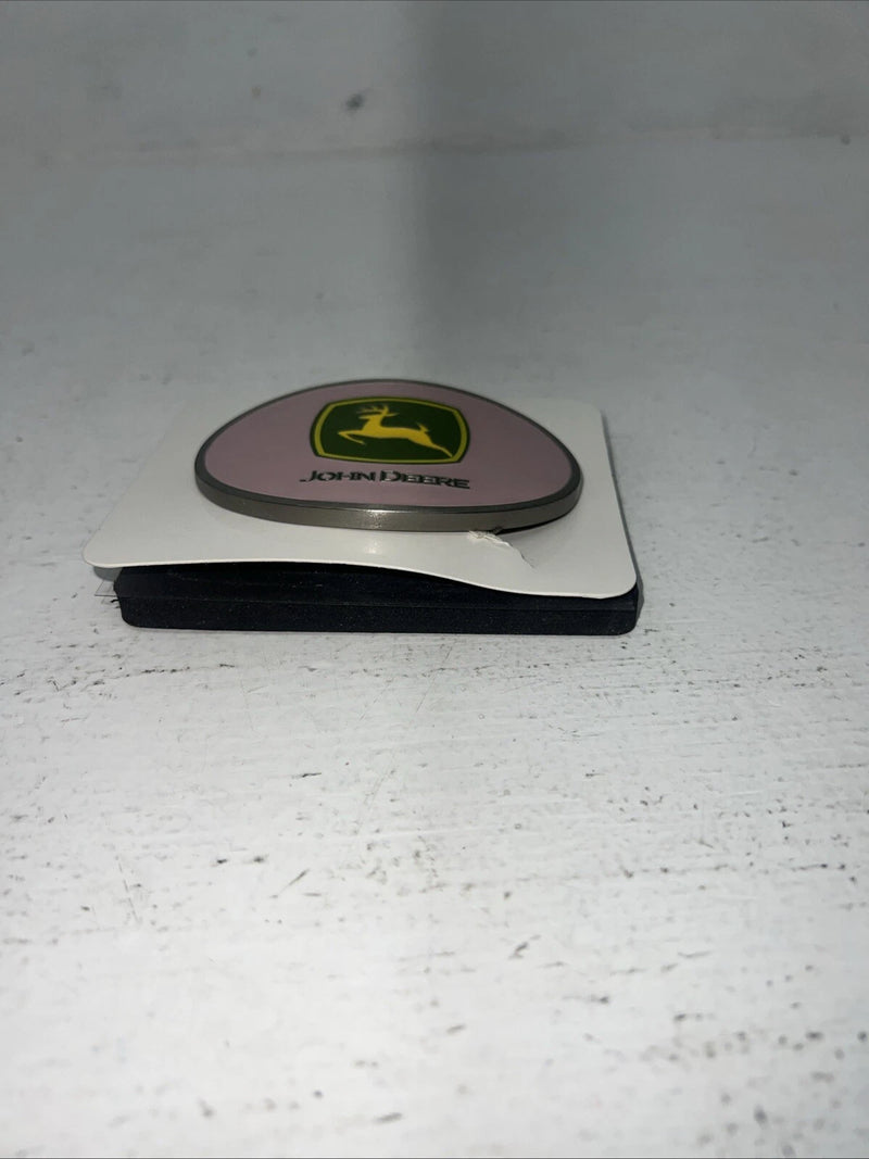 New Women’s John Deere Oval Pink Belt Buckle. JDM610 A-118