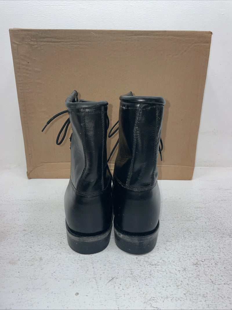 New Men’s Black Lace Up J Chisholm Cowboy Boots. 2550 9 D. 3-32