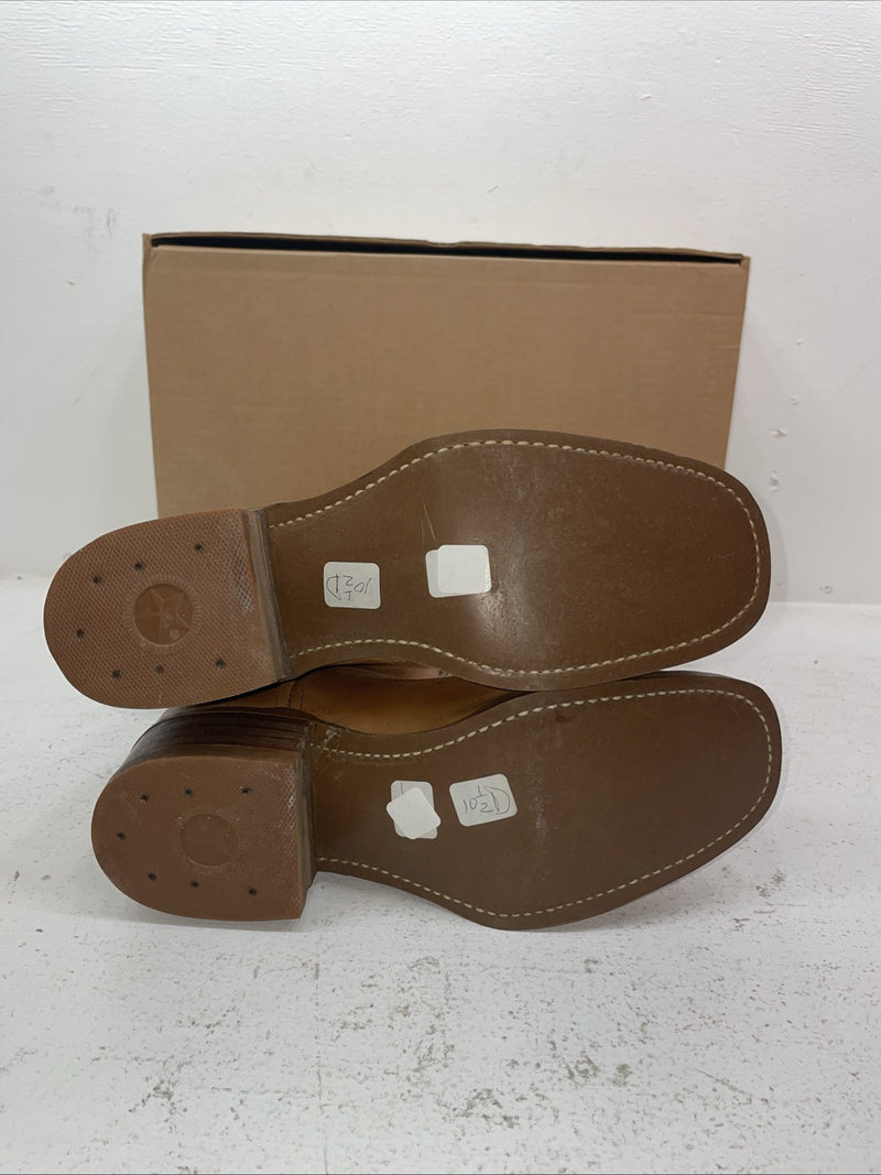 New Men’s Brown Bronco Cowboy Boots. M 48 10.5 10 1/2 D. 7-95