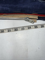 NOS Navy Red Show Chaps With Fringe Adjustable Waist 39” N-49