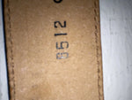 New Brown Genuine Leather Circle Y Stitched Stripes 34” Belt #8512 JJ-9