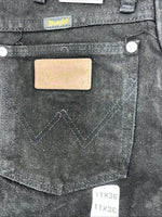 New Men’s Black Wrangler Cowboy Cut Denim Jeans. 11x36 J-5