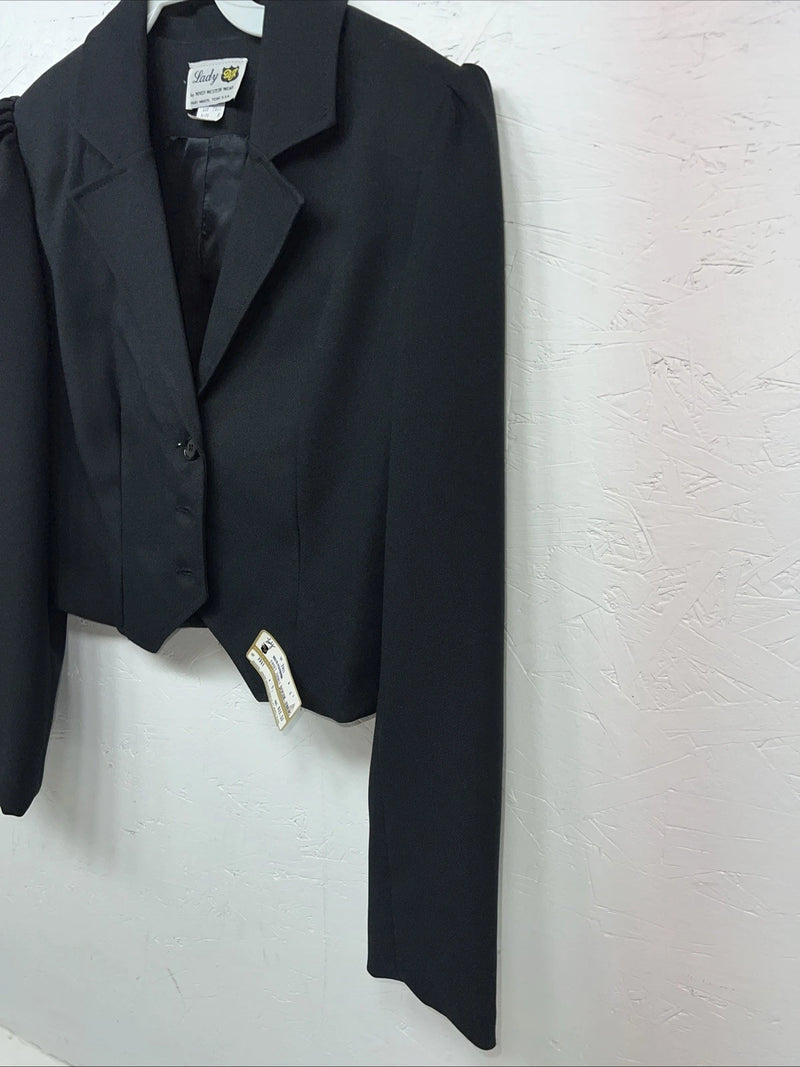 New Lady DJ Women’s Black Short Jacket #7911 Size 8 QQ-16