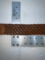 New Brown Genuine Leather Braided S Belt #8840 NN-95 