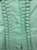 New Women’s Hartman Green Long Sleeve Pearl Small Size 38 TT-132