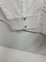New Women’s Cumberland White Gem Long Sleeve Pearl Snap Size 1X KK-83