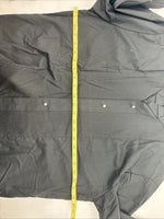 New Classix Black Long Sleeve Button Up English Shirt Medium II-35