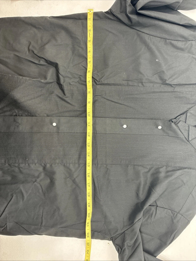 New Classix Black Long Sleeve Button Up English Shirt Medium II-35