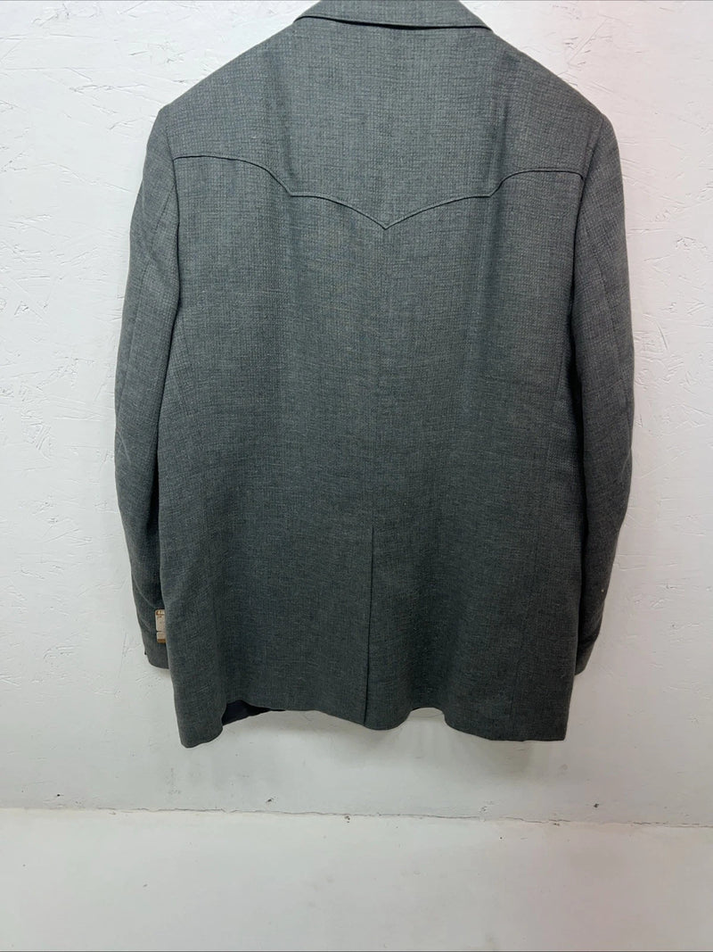 New Men’s Gray HbarC California Ranchwear Dress Coat 42R WW-54