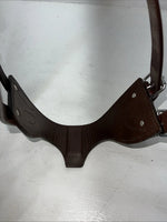 New Tough 1 Brown Leather Comfort Cribbing Collar #52-2500L W-54