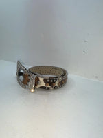 New Cow Print Genuine Leather Blazin Roxx Bling S Belt #N3510602 Z-59