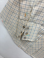 New Women’s Dickson Jenkins Yellow Printed Long Sleeve Pearl Snap Size 30 KK-12