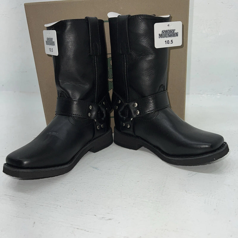 New Children’s Black Smoky Mountain Cowboy Boots. 2405 C 10.5 10 1/2 R. 24-62