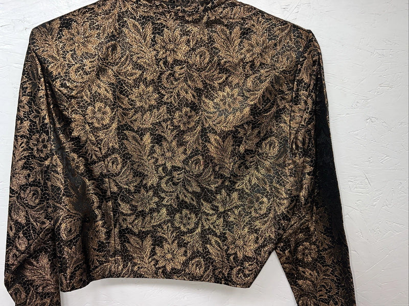 New Women’s 1849 Authentic Ranchwear Gold Western Show Short Jacket Small G-506