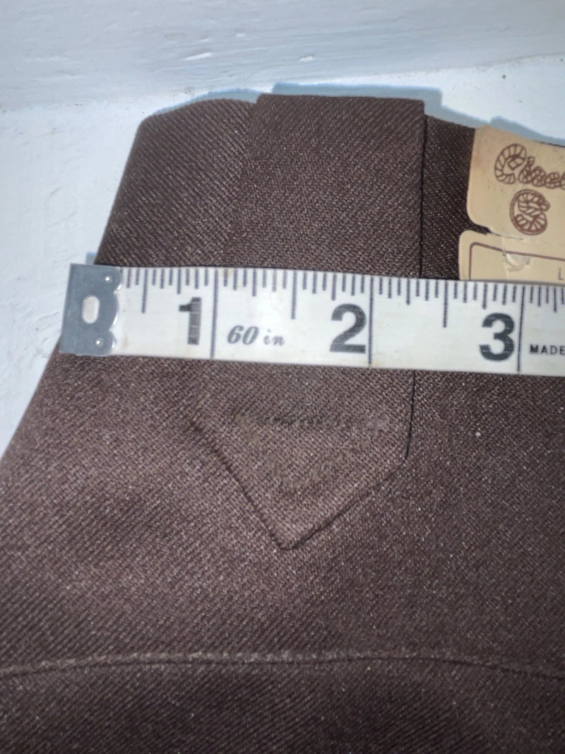 New Vintage Brown Circle S Polyester Pants #CSLP2 XX-85