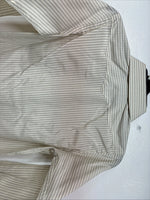 New Kids White Horse Yellow Stripe Long Sleeve Pearl Snap Small DD-130