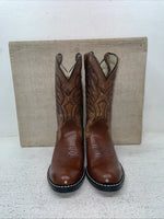 New Youth Brown Sears Cowboy Boots. 658 64889 4 D. 22-94