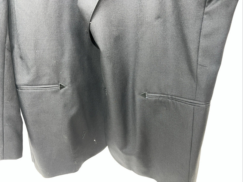 New Men’s Black Circle S Suit Coat 52L #CC1929 WW-59