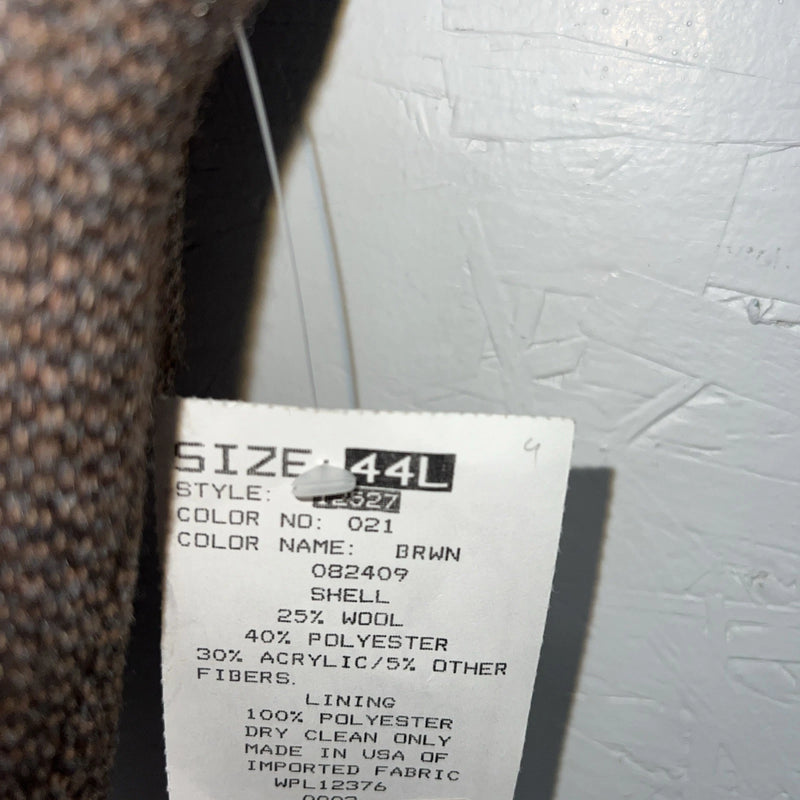 New Men’s Pioneer Wear Brown Suit Jacket 44L #12527 X-605