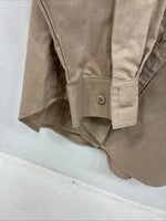 New Women’s San Angelo Brown Designed Long Sleeve Button Up Large TT-79