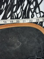 New Tough 1 Black Show Chaps With Fringe Adjustable Waist 46” N-24