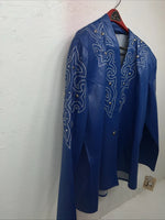 New Women’s Blue 3XL 1849 Authentic Ranchwear Show Jacket RR-7