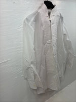 New Classix White Long Sleeve Button Up English Shirt 15-15.5 Medium AA-23