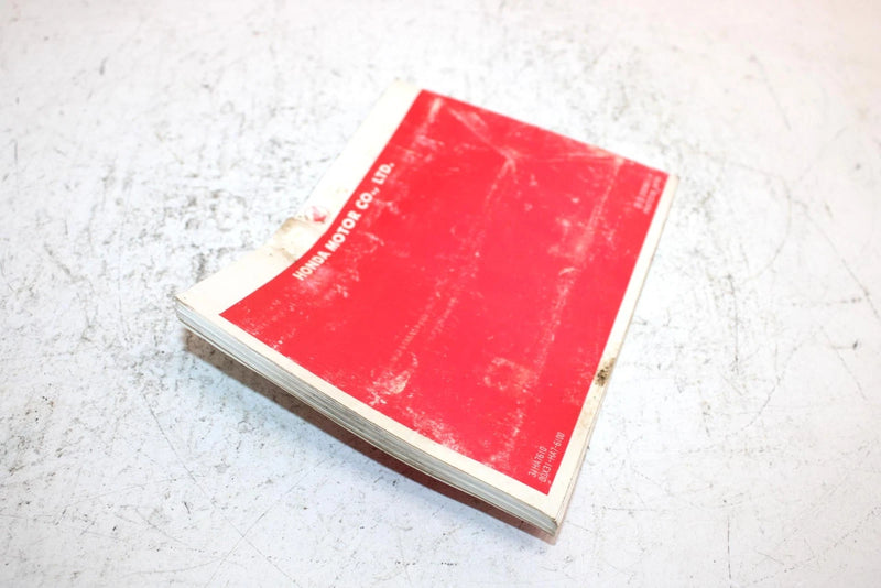 1987 Honda Fourtrax 350 A Oem Owners Manual AH39