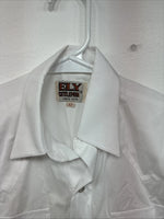 New Boys ELY Cattleman White Long Sleeve Pearl Snap Size 12 DD-110 