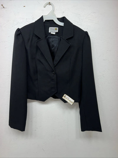 New Lady DJ Women’s Black Short Jacket #7911 Size 8 QQ-16