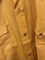 New Women’s Tem Tex Orange Long Sleeve Pearl Snap Size 14 LL-12