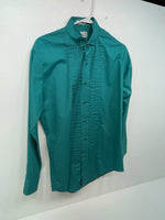 New Women’s Green Chaplin Long Sleeve Button Up Shirt M 3B-45