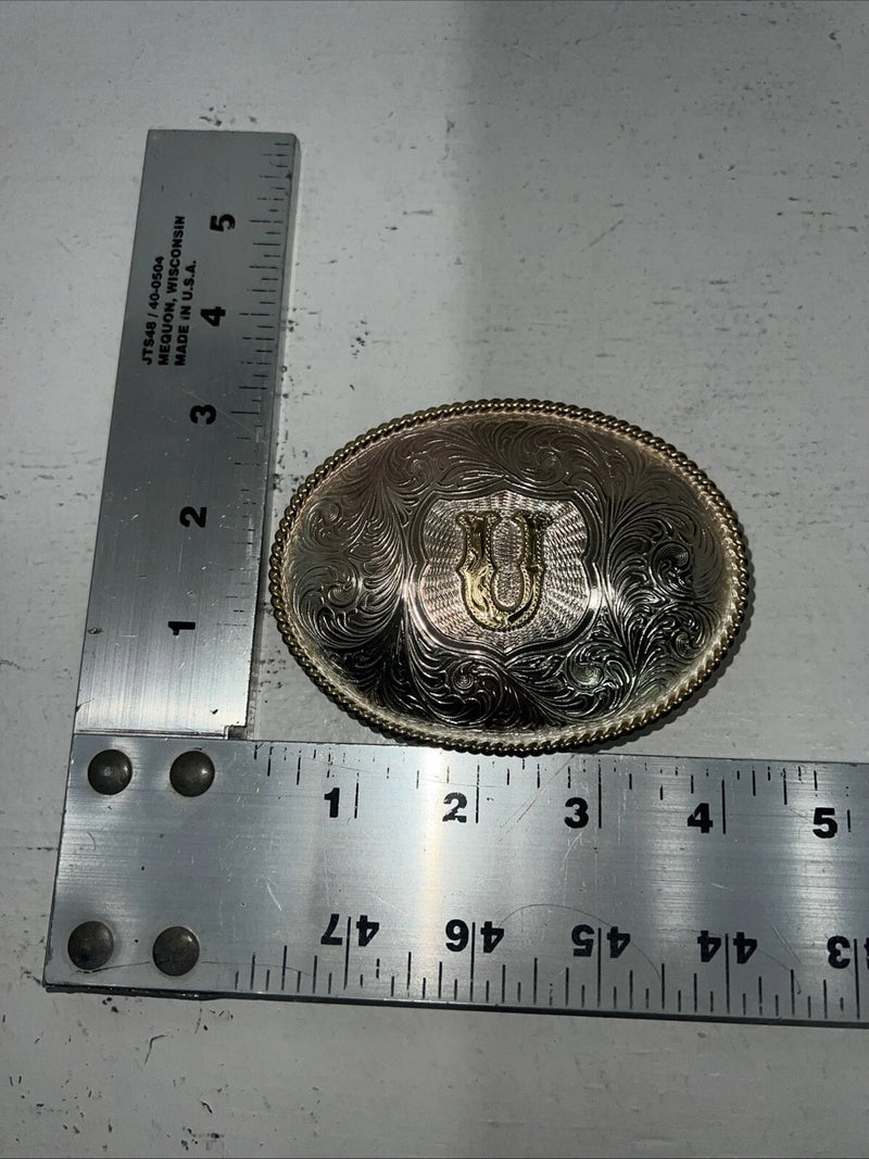 New Women’s M&F Gold “U” Belt Buckle. 38092 A-101