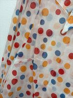 New Women’s Tem Tex Polkadot Long Sleeve Pearl Snap Size 38 II-84