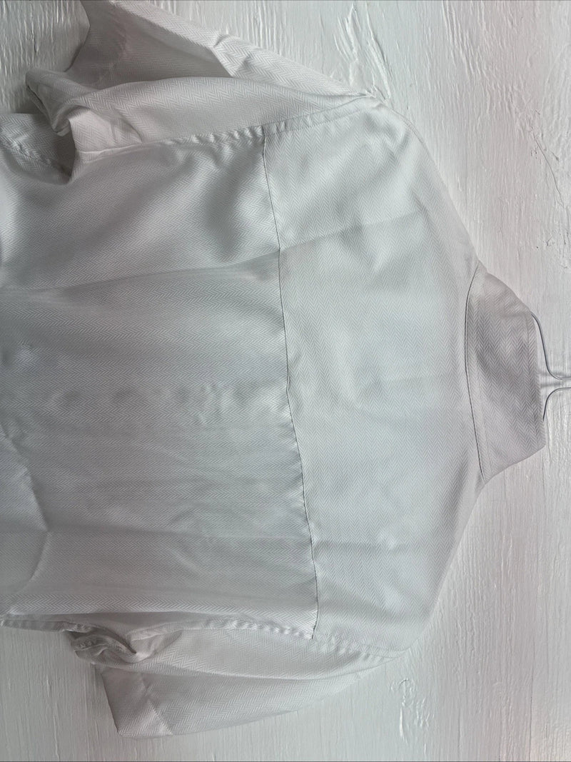 New Women’s Royal Highness White Designed Short Sleeve English Shirt 40 DD-34