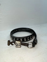 New Black Genuine Leather Nocona Silver Pendent 32” Belt #2410601 Z-104