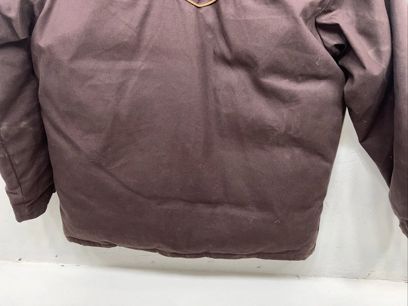 New Men’s Comfy Brown Nylon Winter Jacket XL #05324-501 3C-53