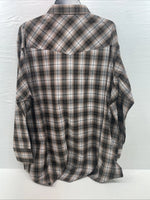 New Men’s ELY Cattleman Tan Long Sleeve Pearl Snap 3XL E-34
