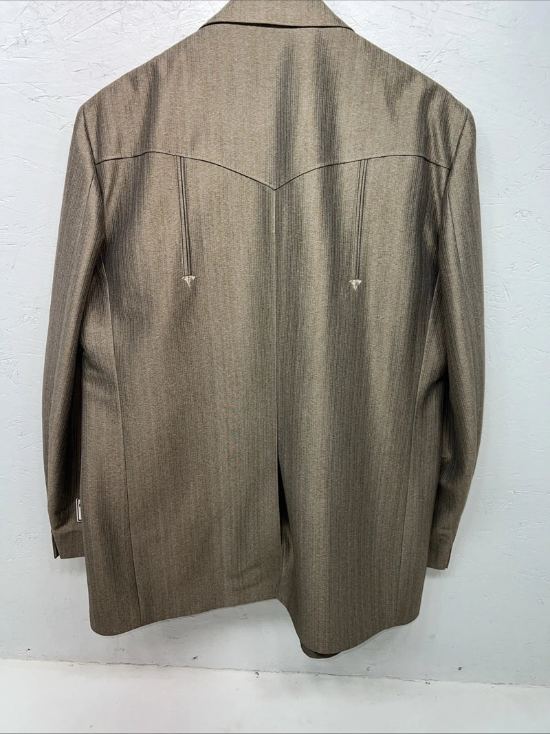 New Men’s Mesquite Brown Suit Jacket 50R #6487 Y-609