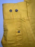 New Men’s Wrangler Yellow PBR Long Sleeve Button Up Small A-199