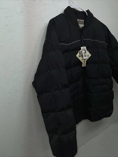 New ELY Outerwear Mens Black Puffer Jacket XL #241020 RR-3