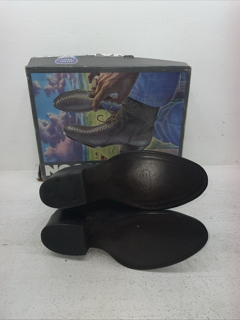 New Men’s Black Nocona Cowboy Boots. 6201 8 E. 1-101