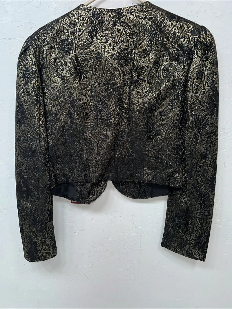 New Women’s Whitman Gold Long Sleeve Show Jacket Large #1717 UU-47