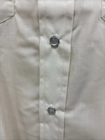 New Men’s H Bar C Tan Short Sleeve Pearl Snap Large J-80