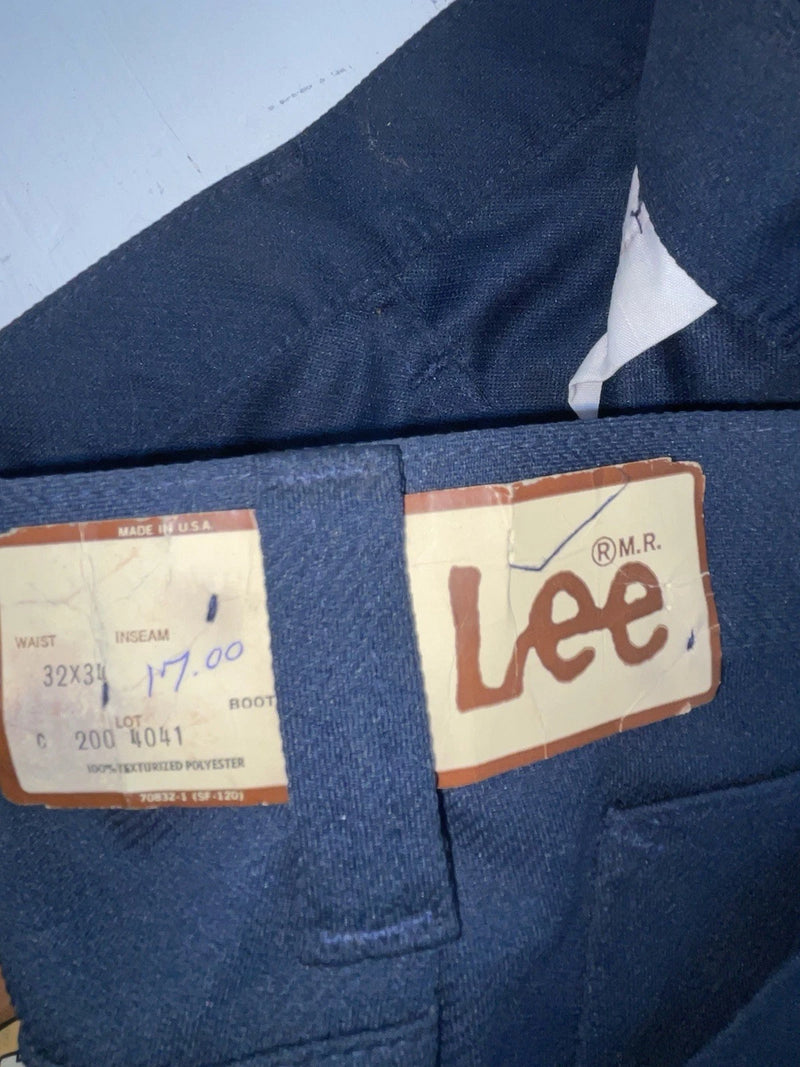 New Vintage Blue Lee Polyester Pants #2004041 OO-43