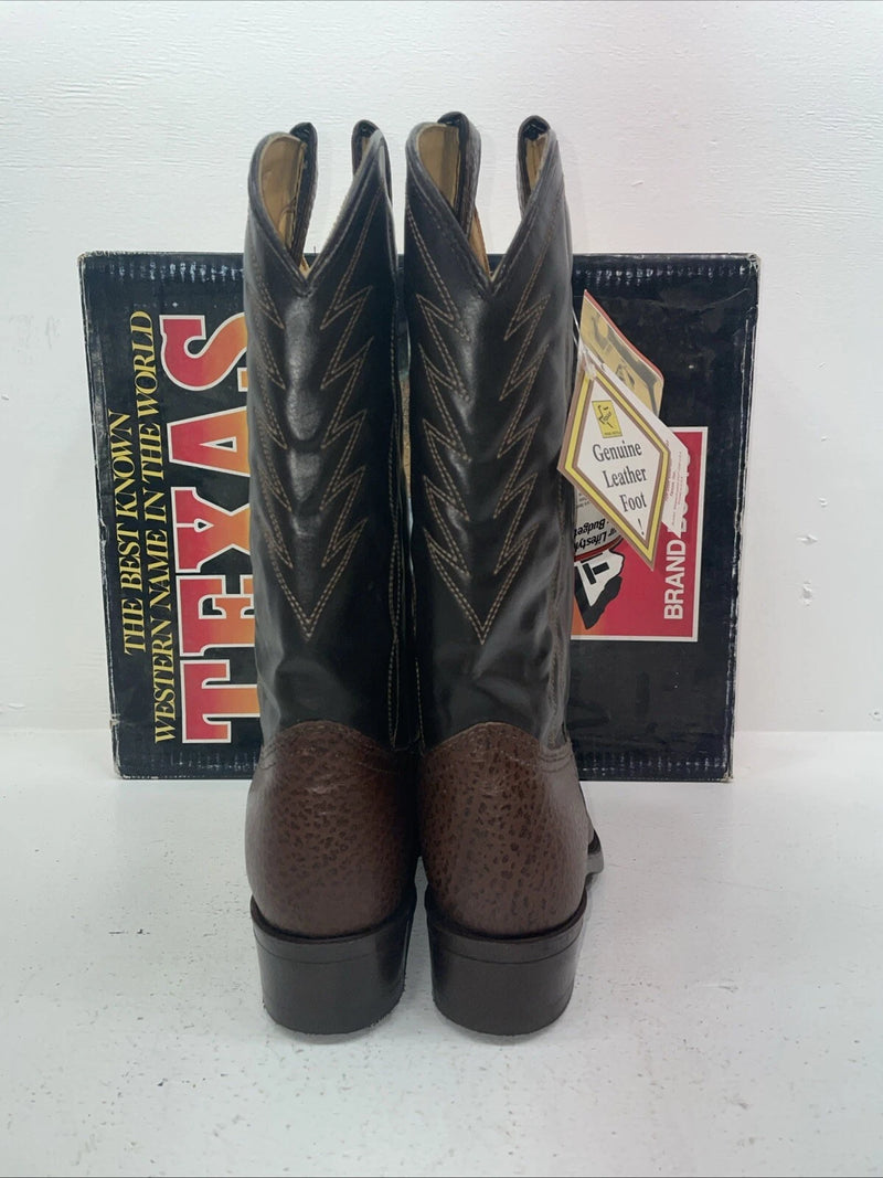 New Women’s Brown Texas Brand Cowboy Boots. 251527446 8.5 8 1/2 M. 16-119