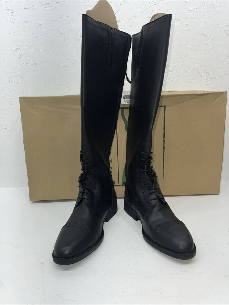 New Women’s Smoky Mountain Black English Riding Boots. 6045 9 W. 12-44